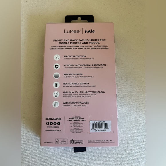 Paris Hilton Lumee Halo Holographic Selfie Cell Case Fits Apple 12 Pro Max - Picture 14 of 15